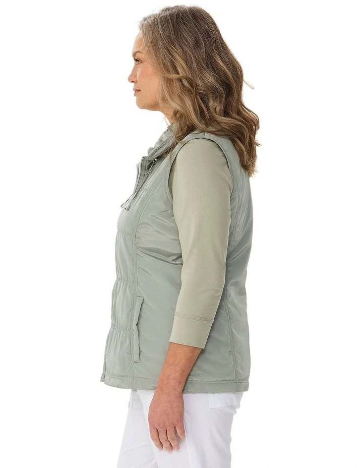 Lakeshore Zip Up Ruched Vest image 3