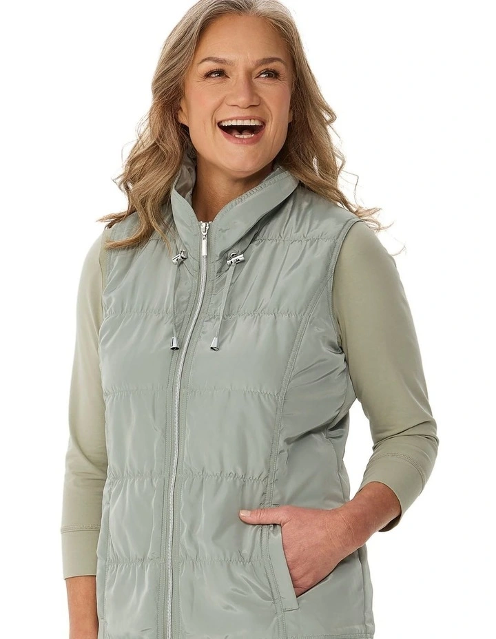 Lakeshore Zip Up Ruched Vest image 5