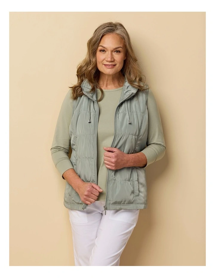 Lakeshore Zip Up Ruched Vest image 7