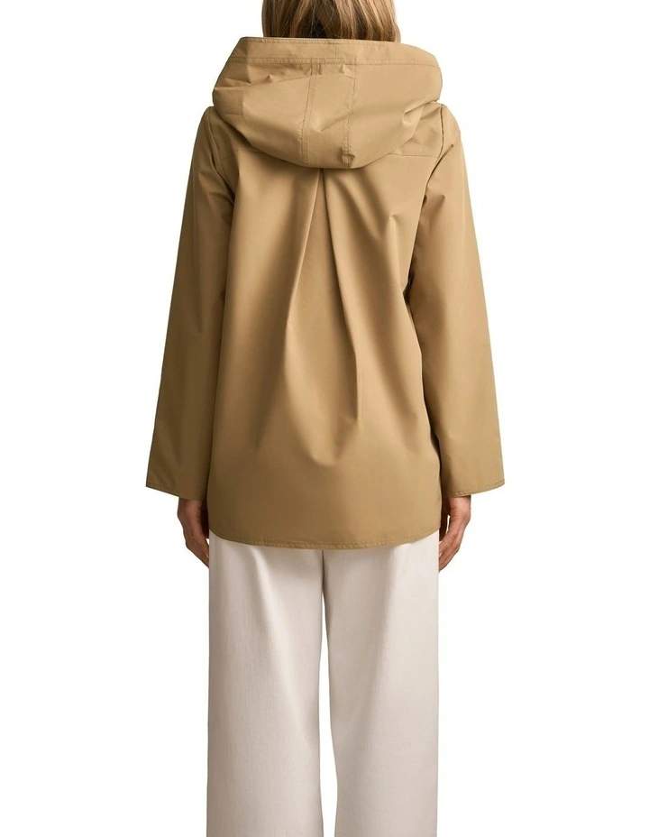 Reversible Raincoat in Tan / Soft Cream image 2