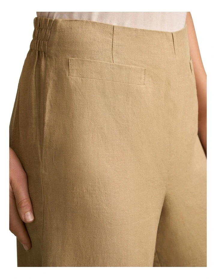 French Linen 7/8 Pant in Camel Twill image 4