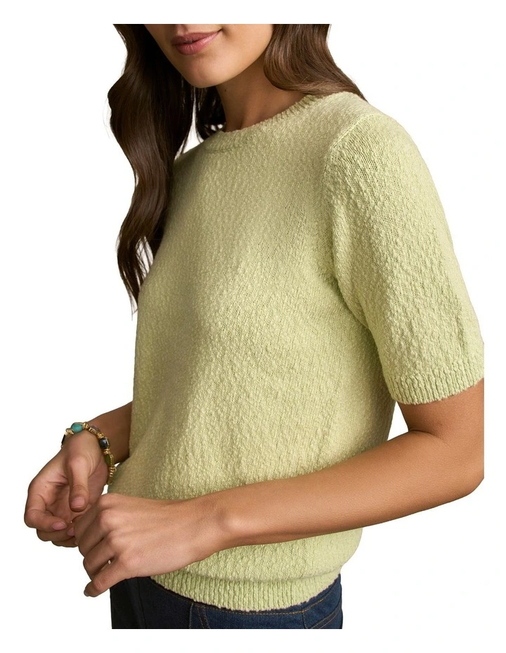 Textured Knit Top in Tisane image 4