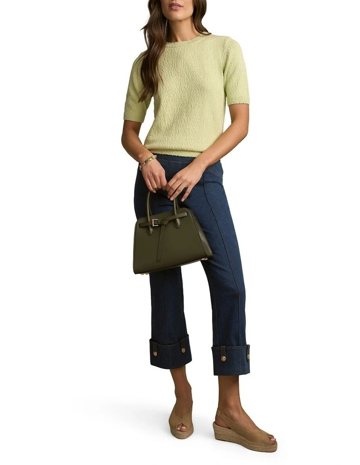 Textured Knit Top in Tisane image 5