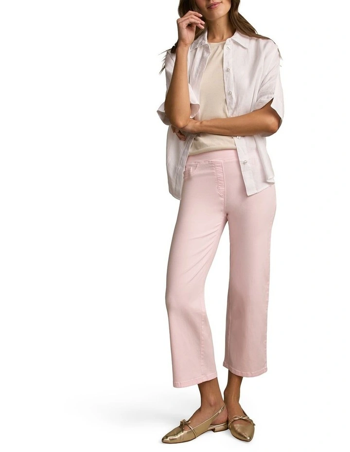 Bengajean(R) 7/8 Wide Leg in Soft Peony image 6