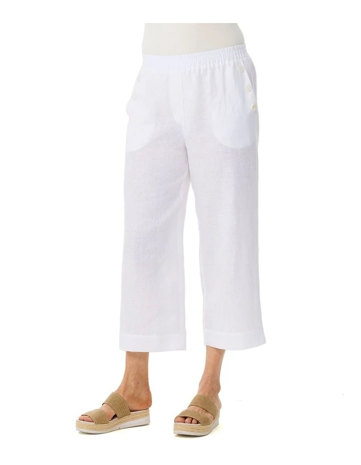 Cologne Crop Button Detail Pant image 1