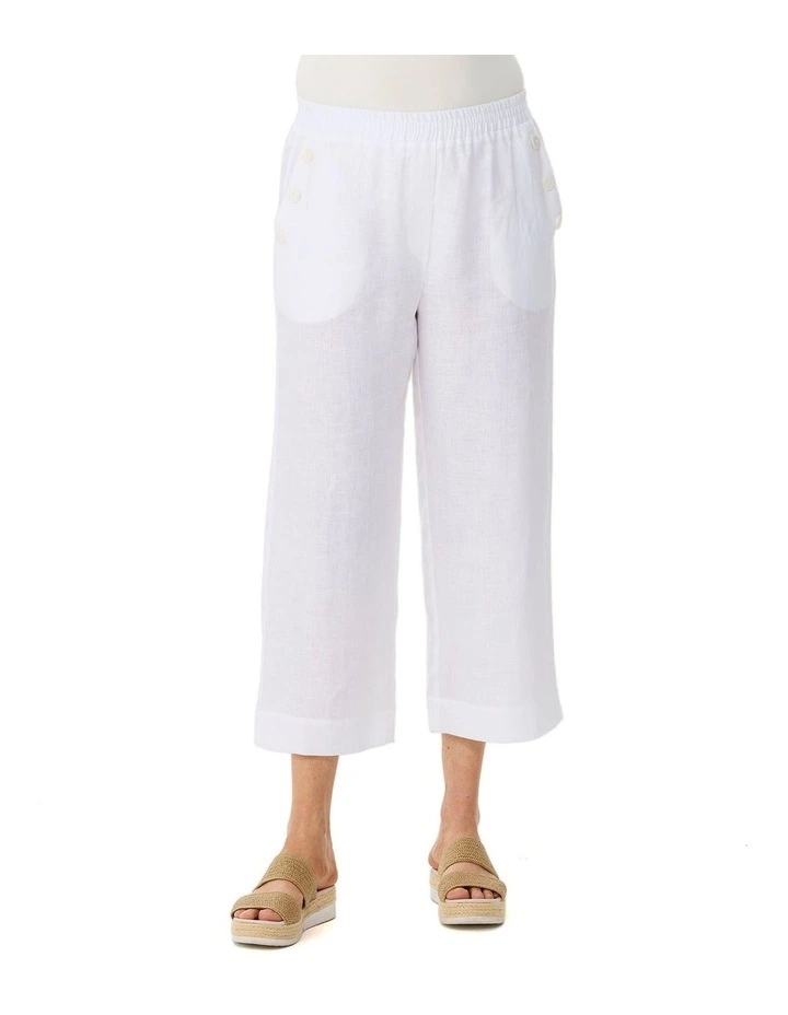 Cologne Crop Button Detail Pant image 5