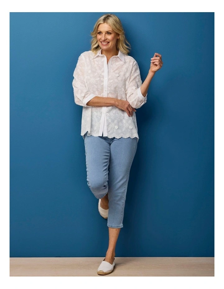 Alirah 3d Broderie 3/4 Sleeve Shirt image 6