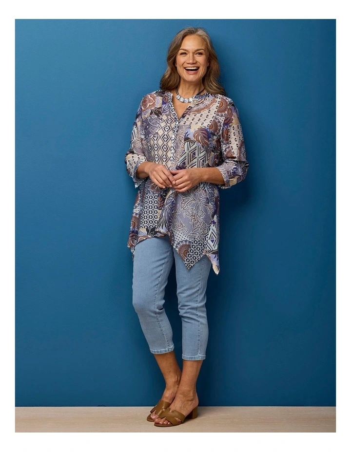 Zac 3/4 Sleeve Sharkbite Blouse image 6