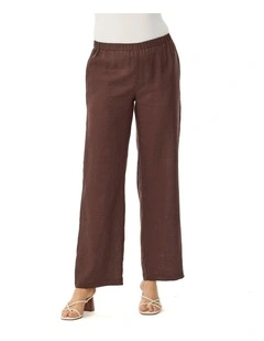 Cologne Linen Wide Leg Pant