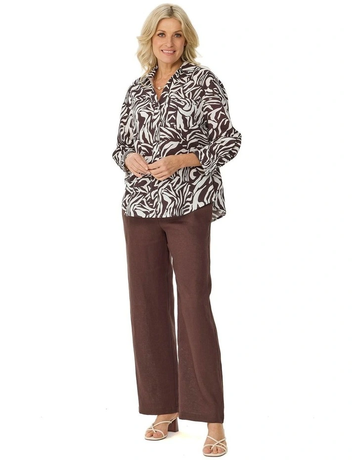 Cologne Linen Wide Leg Pant image 4