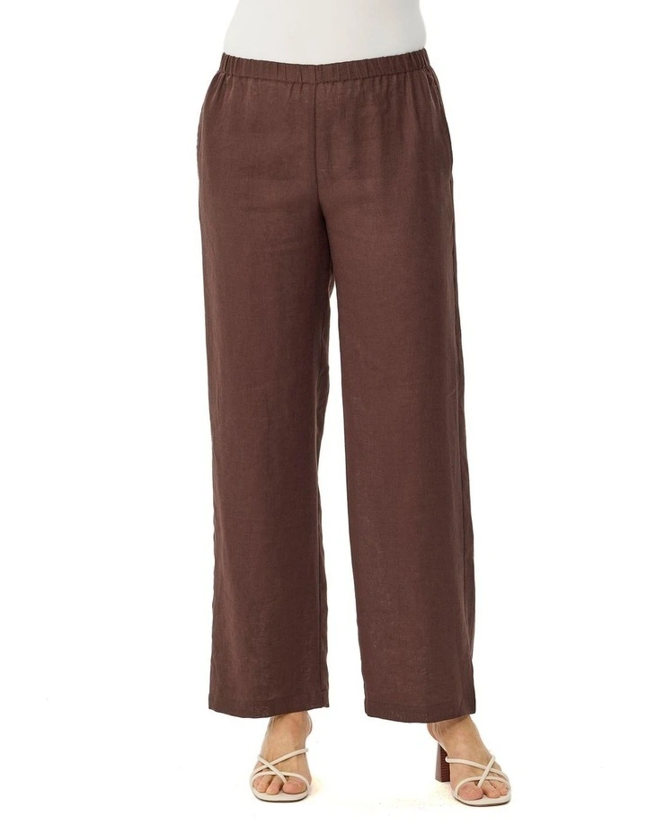 Cologne Linen Wide Leg Pant image 5