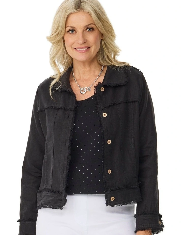 Ari Frayed Detail Jacket image 5