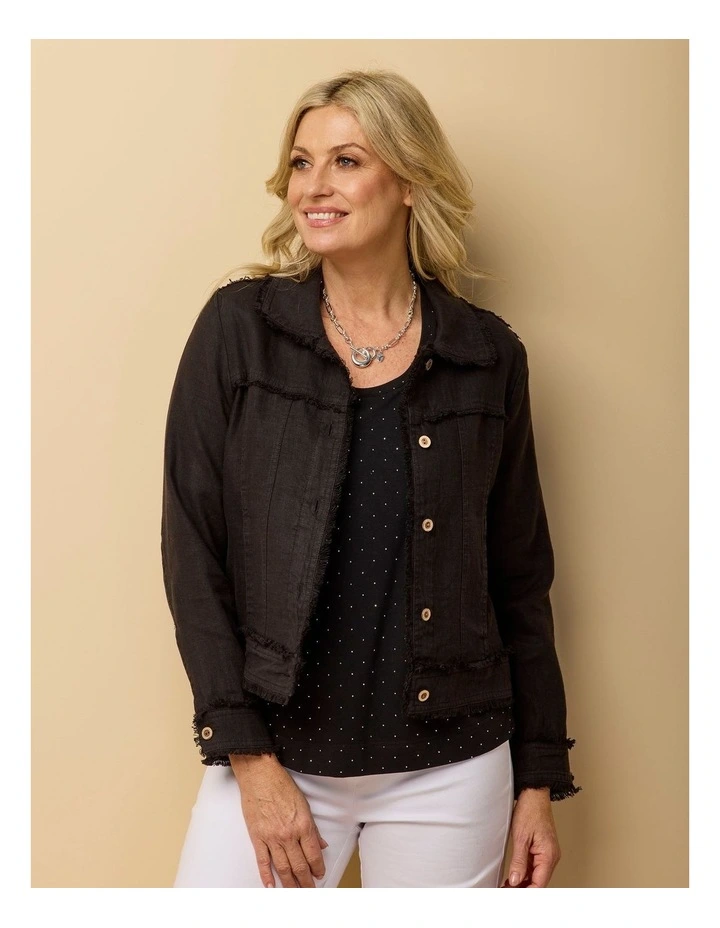Ari Frayed Detail Jacket image 7
