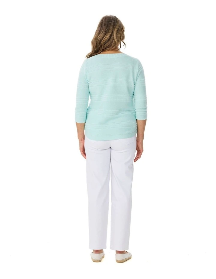 Hillary Side Button 3/4 Sleeve Sweater image 2