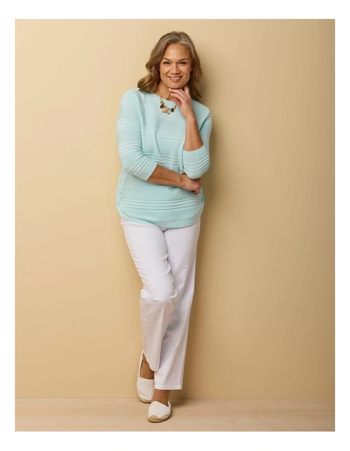 Hillary Side Button 3/4 Sleeve Sweater image 6