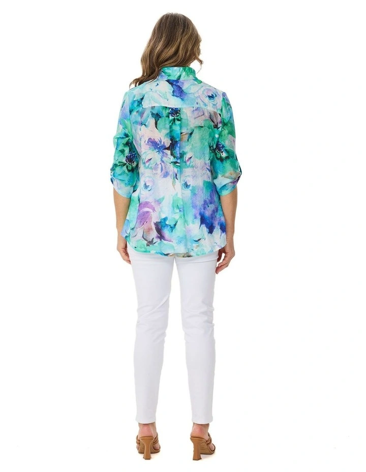 Nicola 3/4 Sleeve Wire Collar Shirt image 2