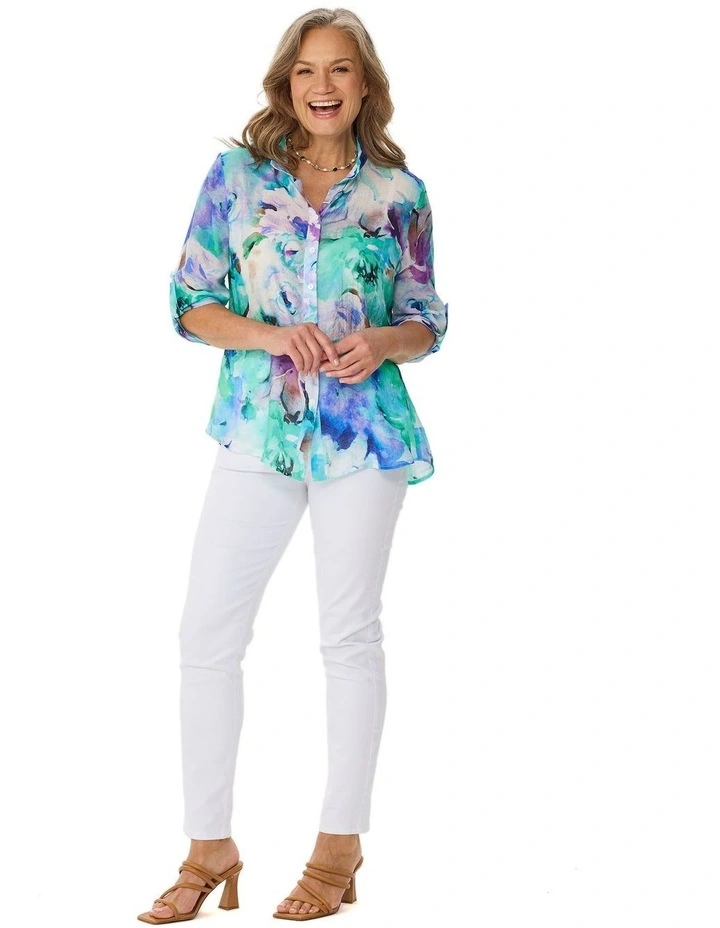 Nicola 3/4 Sleeve Wire Collar Shirt image 4