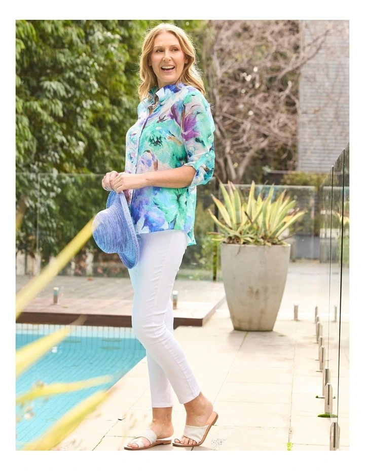 Nicola 3/4 Sleeve Wire Collar Shirt image 7