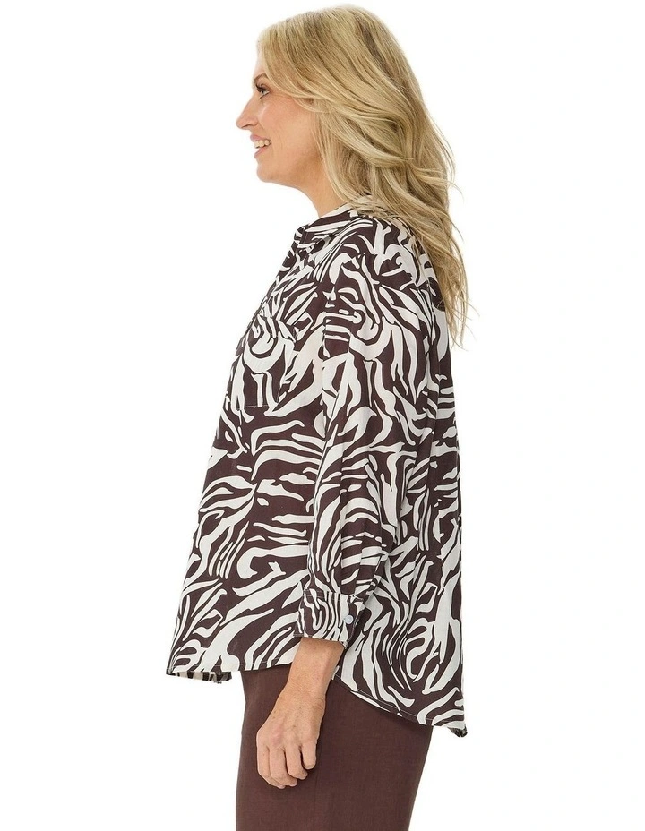 La Moda 3/4 Sleeve Linen Shirt image 3