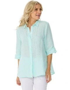 Iris Linen Elbow Sleeve Shirt