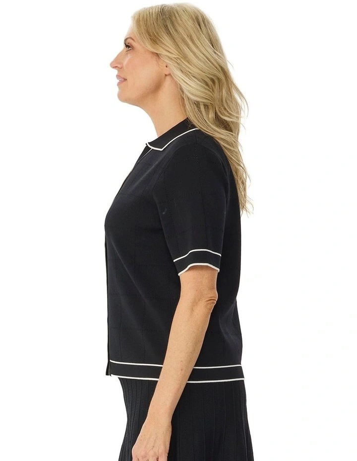 Redding Pointelle Short Sleeve Button Cardi image 3