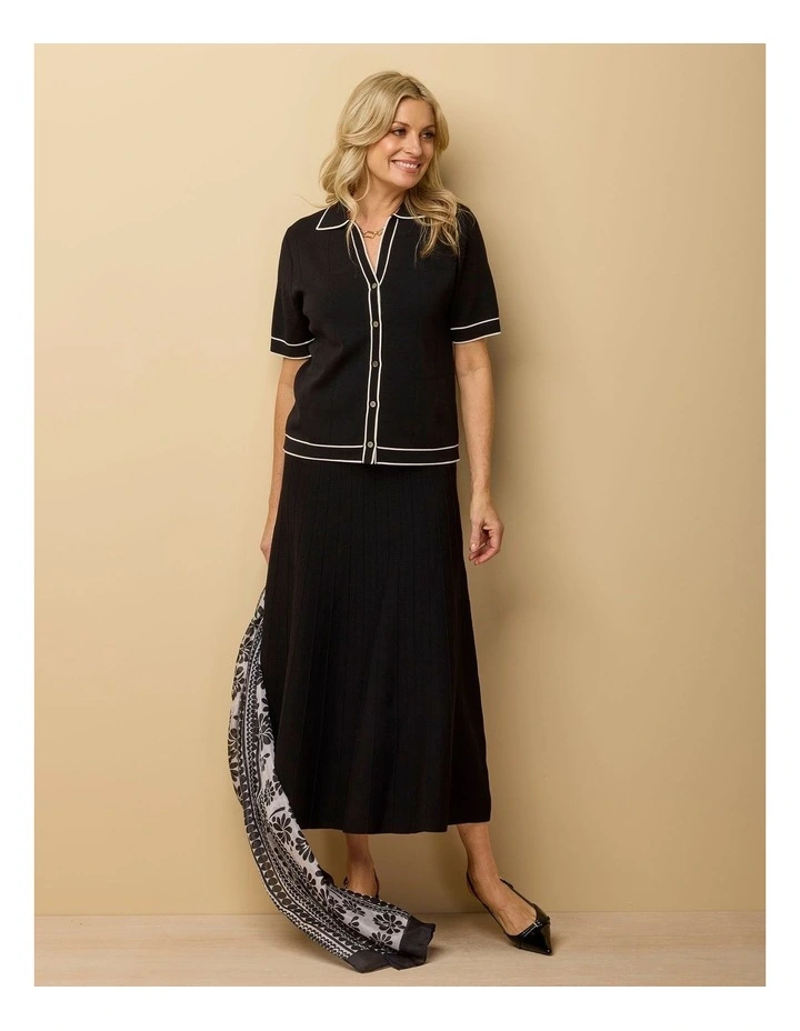 Redding Pointelle Short Sleeve Button Cardi image 6