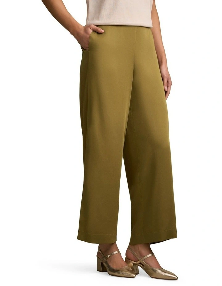 Wide Leg 7/8 Pant in Bronze image 3
