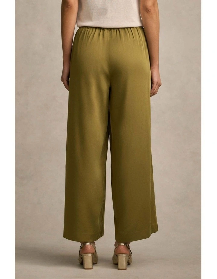 Wide Leg 7/8 Pant in Bronze image 7