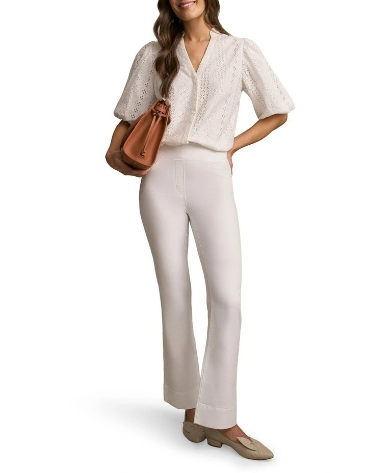 Bengajean(R) Relaxed Bootcut in White image 6