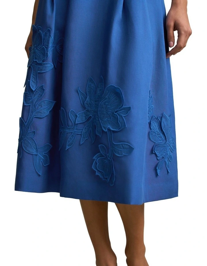 Applique Detail Skirt in Cobalt image 5