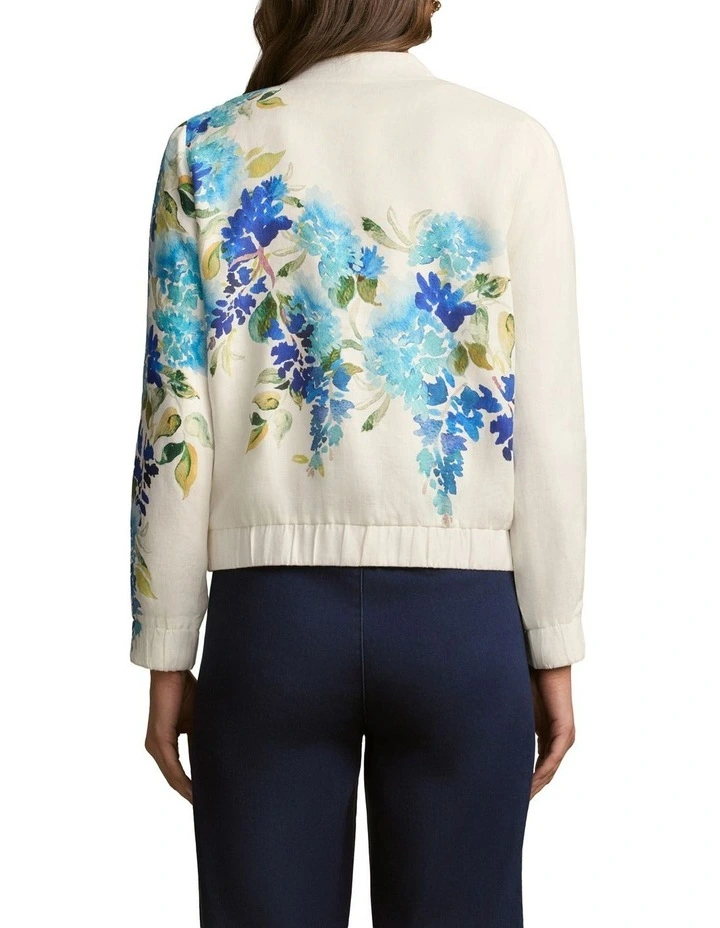 Resort Jacket in Watercolour Floral image 2