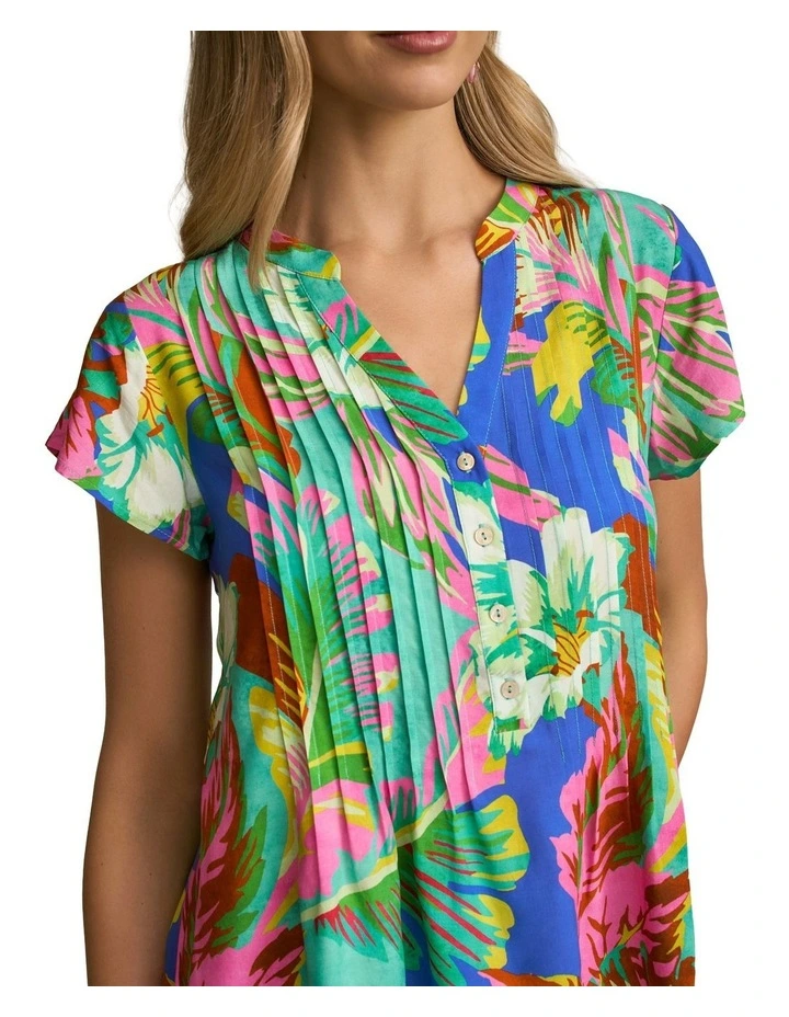Lightweight Print Blouse in Tropics Print image 4