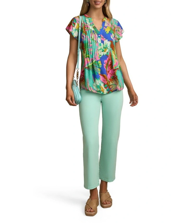 Lightweight Print Blouse in Tropics Print image 5
