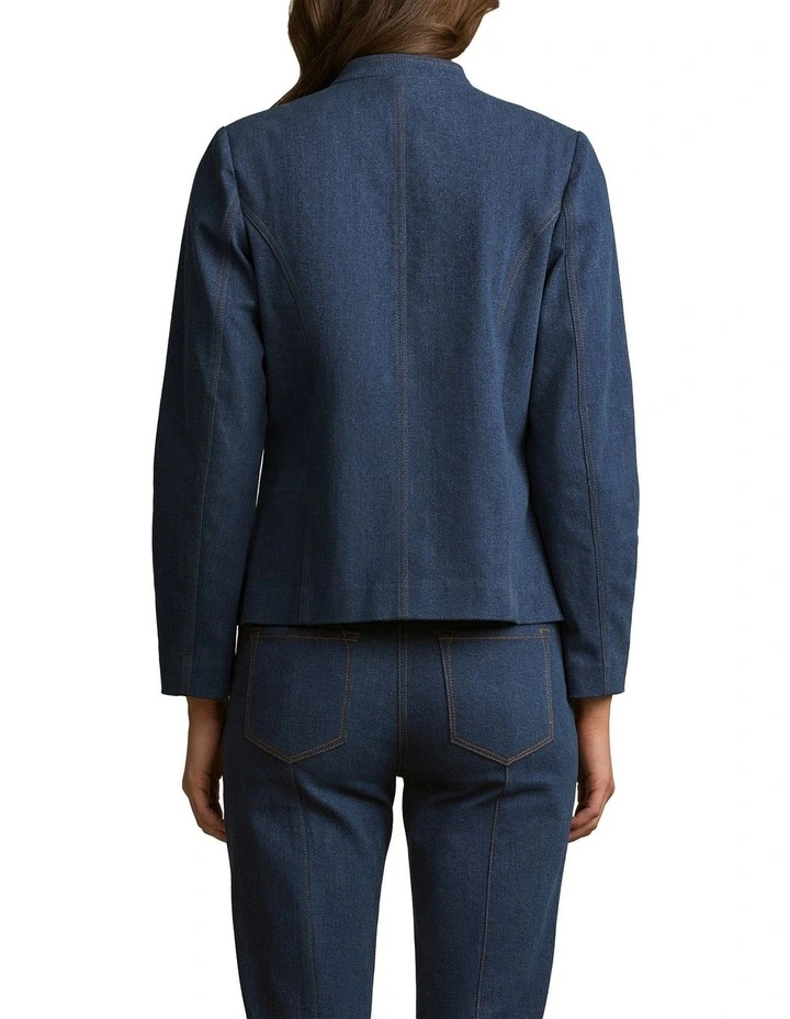 Admiral Denim Jacket in Mid Indigo Wash image 2