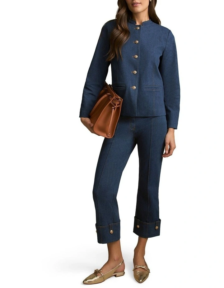 Admiral Denim Jacket in Mid Indigo Wash image 7