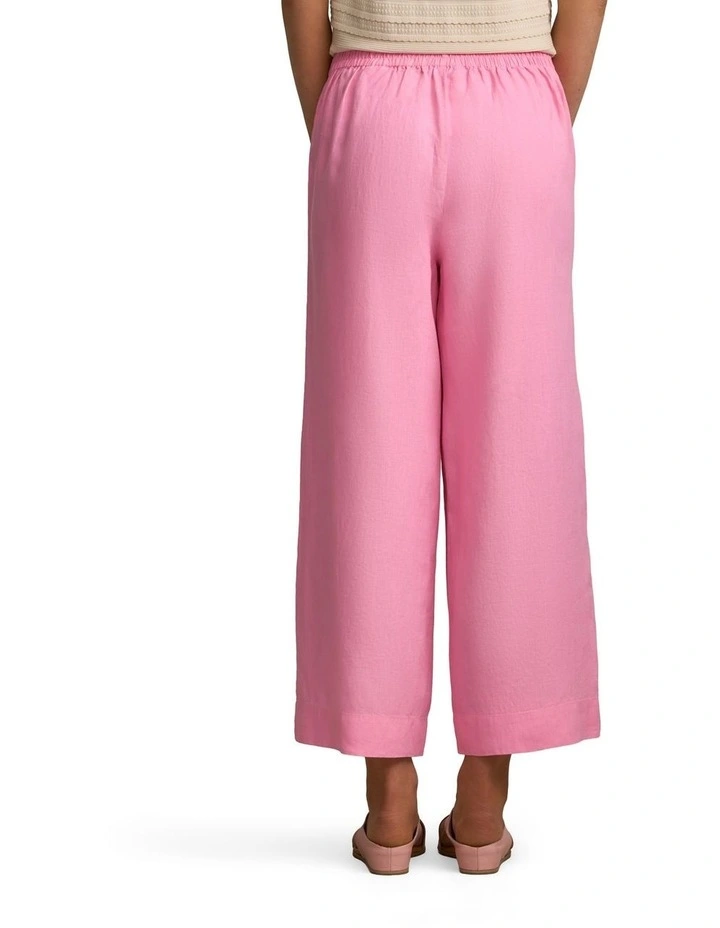 French Linen 7/8 Pant in Bubblegum image 5