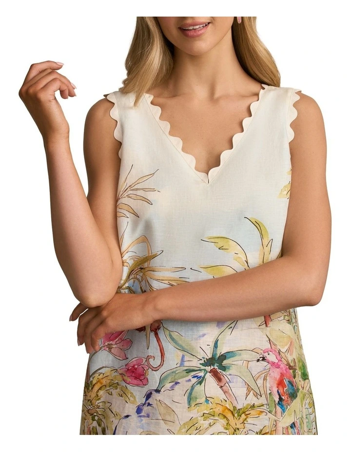 Scallop Scenic Dress in Jungle Print image 3