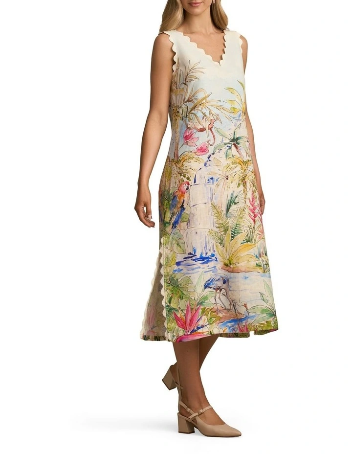 Scallop Scenic Dress in Jungle Print image 4