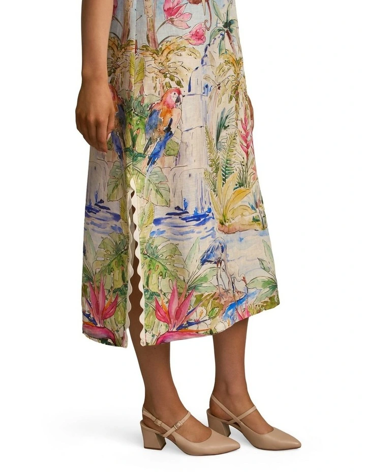 Scallop Scenic Dress in Jungle Print image 5
