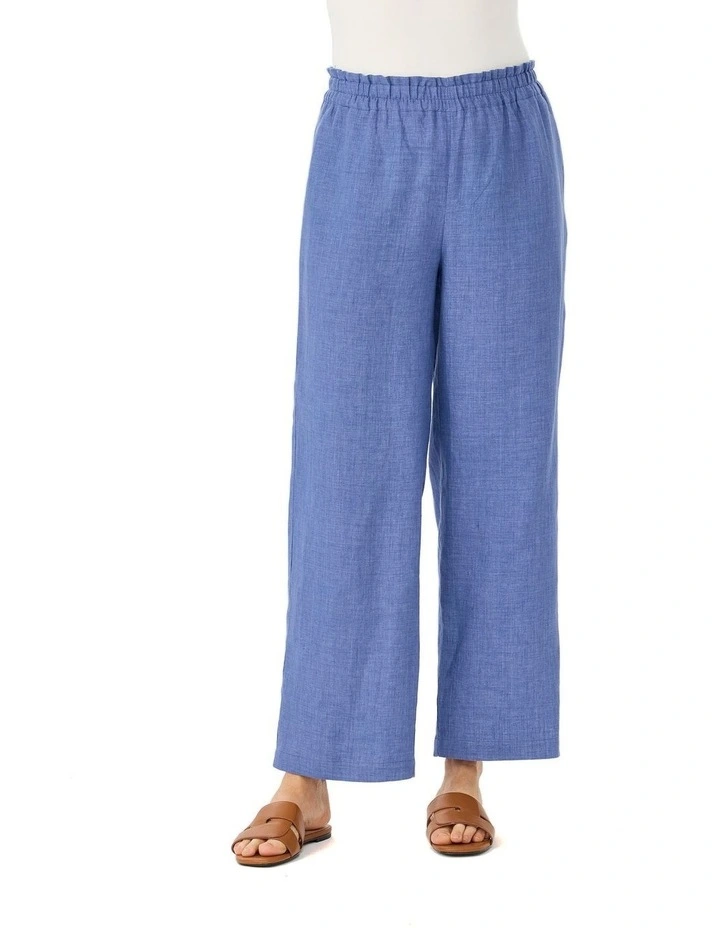Lazar Linen Long Wide Leg Pant image 1
