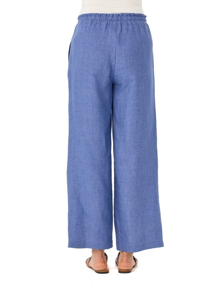 Lazar Linen Long Wide Leg Pant image 2