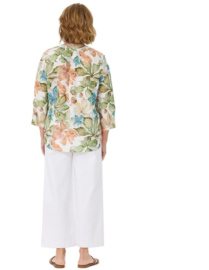 Chianti Open Neck 3/4 Sleeve Shirt image 2