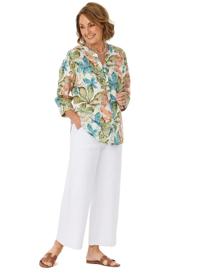 Chianti Open Neck 3/4 Sleeve Shirt image 4
