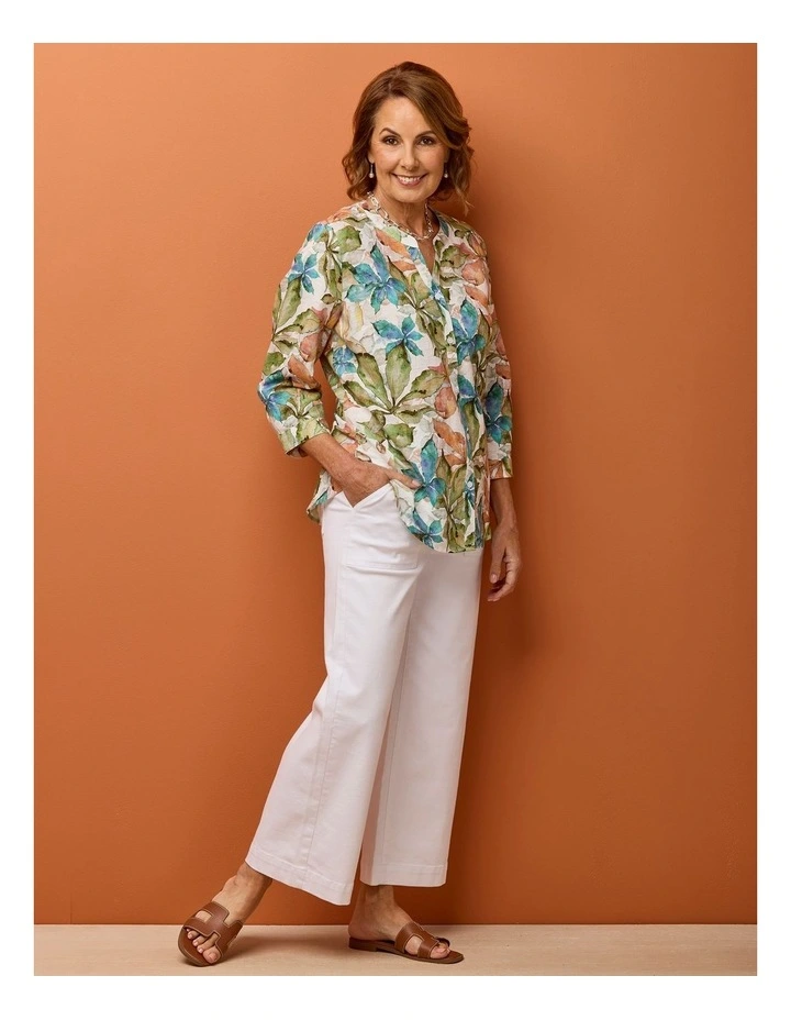 Chianti Open Neck 3/4 Sleeve Shirt image 6
