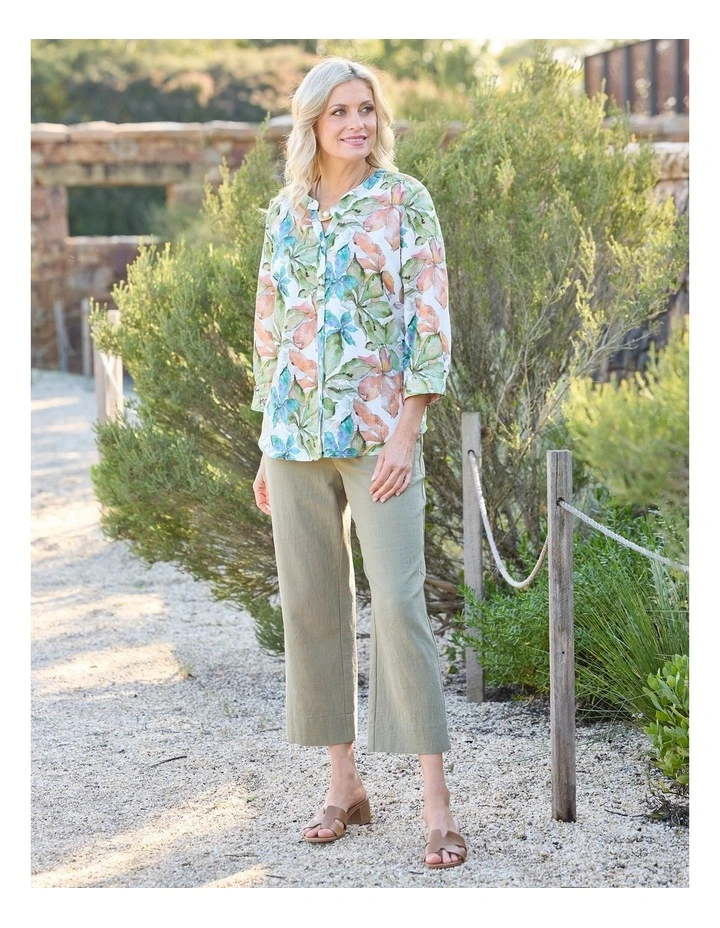 Chianti Open Neck 3/4 Sleeve Shirt image 7
