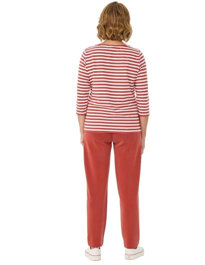 Gisele Stripe 3/4 Sleeve Top image 2