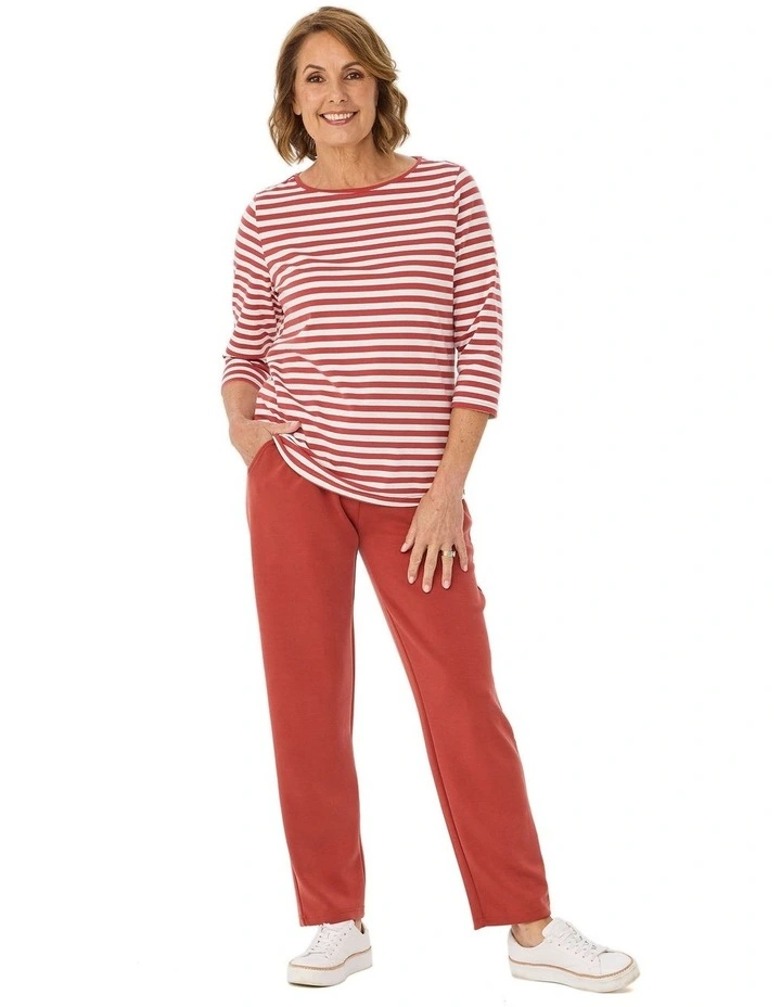 Gisele Stripe 3/4 Sleeve Top image 4