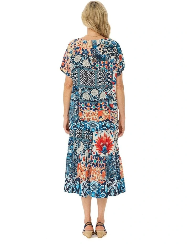 Mosaic Relaxed Short Sleeve Top image 2