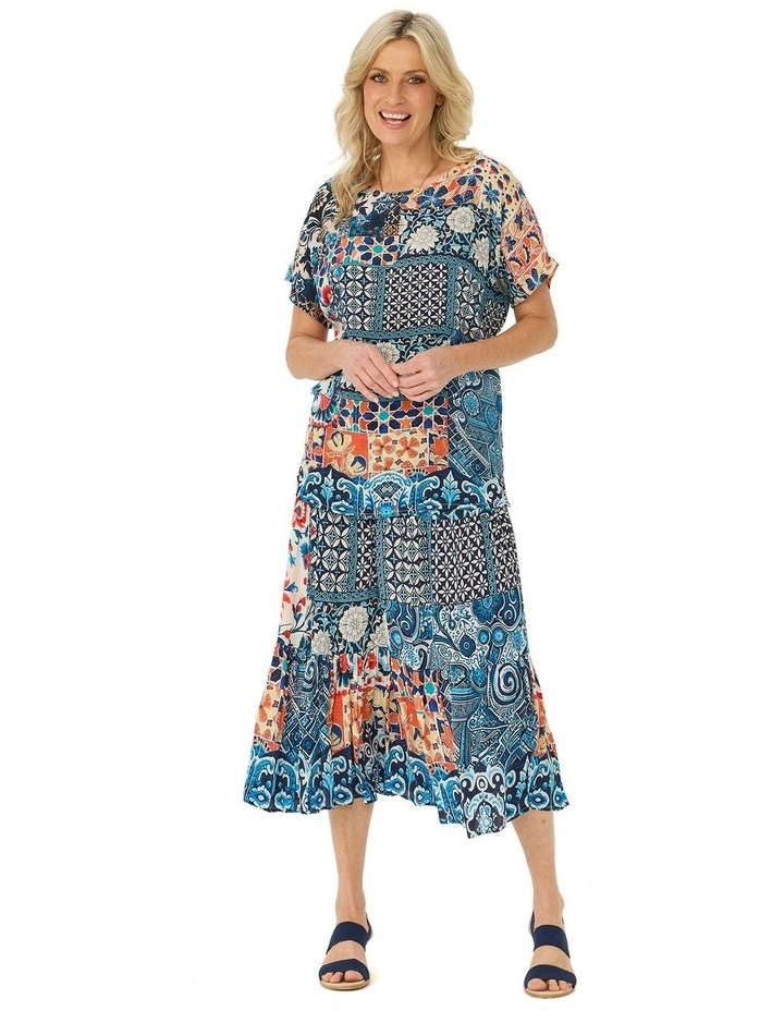 Mosaic Relaxed Short Sleeve Top image 4