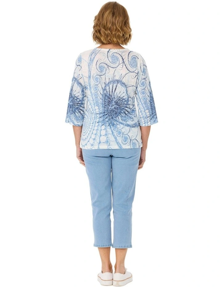 Savvy Swirl 3/4 Sleeve Top image 2